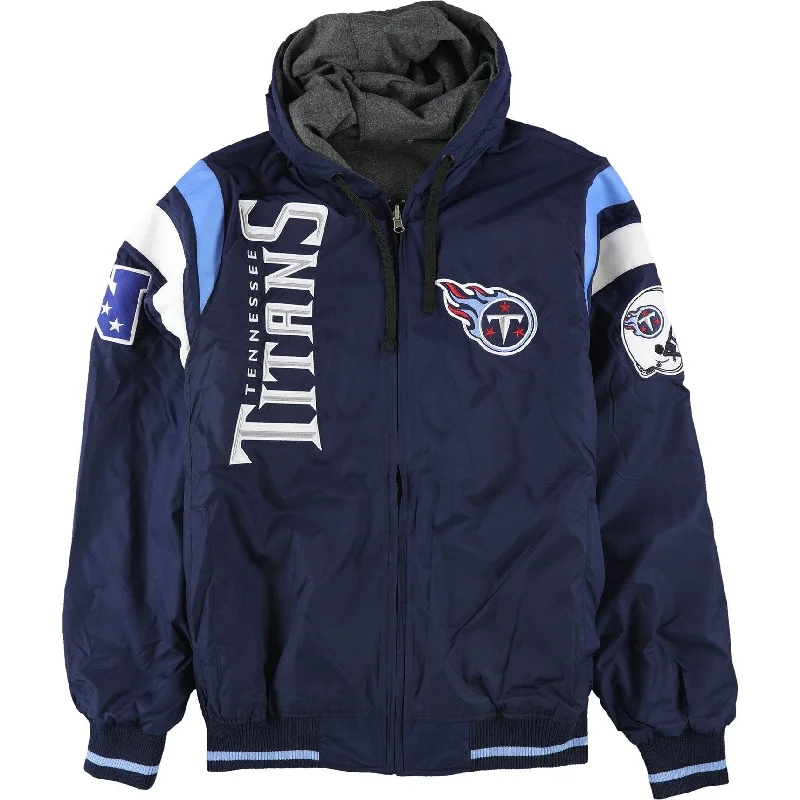 G-III Sports Mens Tennessee Titans Jacket, Blue, Large