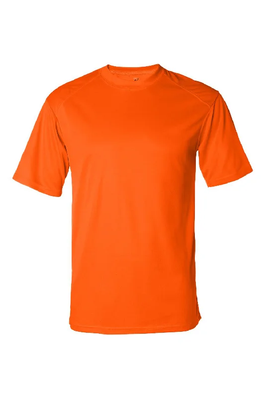 Badger Mens B-Core Moisture Wicking Short Sleeve Crewneck T-Shirt - Safety Orange