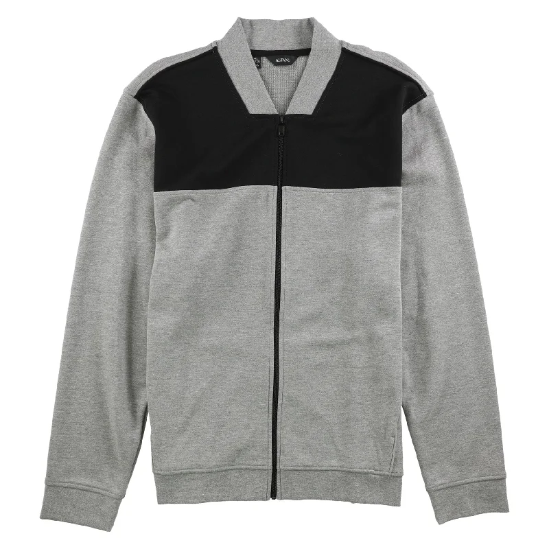 Alfani Mens Colorblocked Jacket, Grey, XX-Large