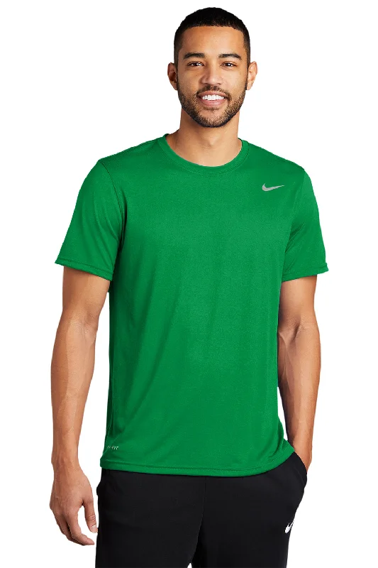 Nike Mens Team rLegend Dri-Fit Moisture Wicking Short Sleeve Crewneck T-Shirt - Apple Green