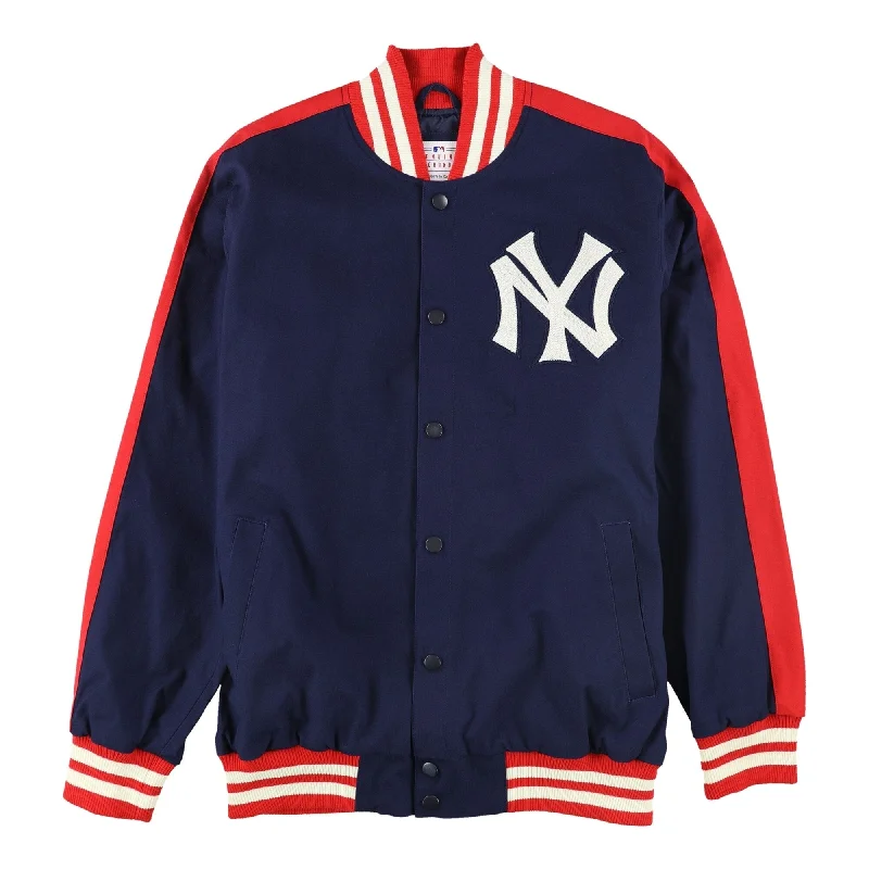 G-III Sports Mens New York Yankees Jacket, Blue, Large