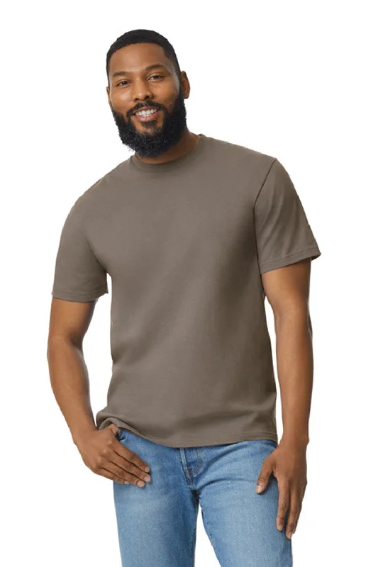 Gildan Mens Softstyle Short Sleeve Crewneck T-Shirt - Savana Brown