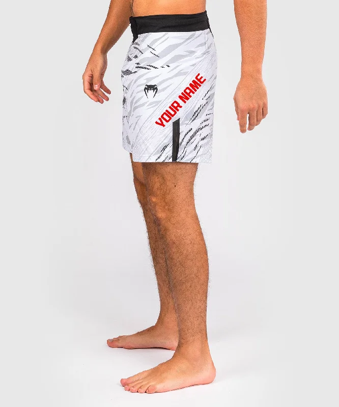 UFC Fusion by Venum Personalized Authentic Fight Night Men's Fight Short - Short Fit - White