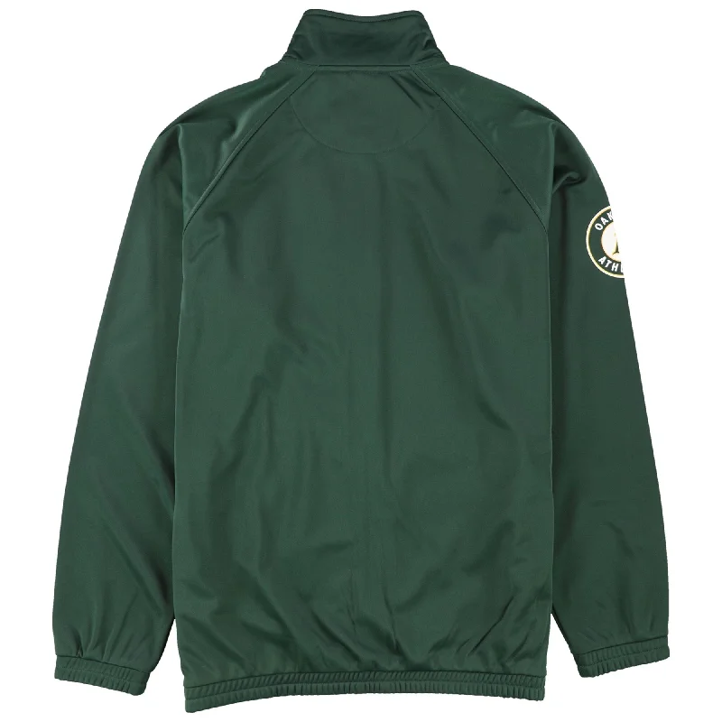 G-III Sports Mens Oakland Athletics Jacket, Green, Large