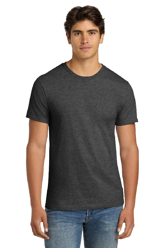 Hanes Mens Nano-T Short Sleeve Crewneck T-Shirt - Heather Charcoal Grey