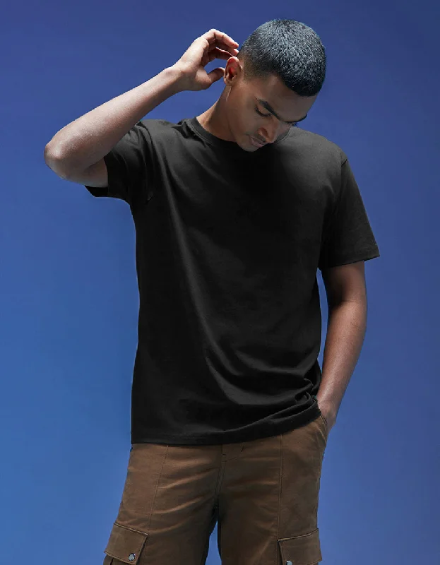 Black Plain Men's Tshirt