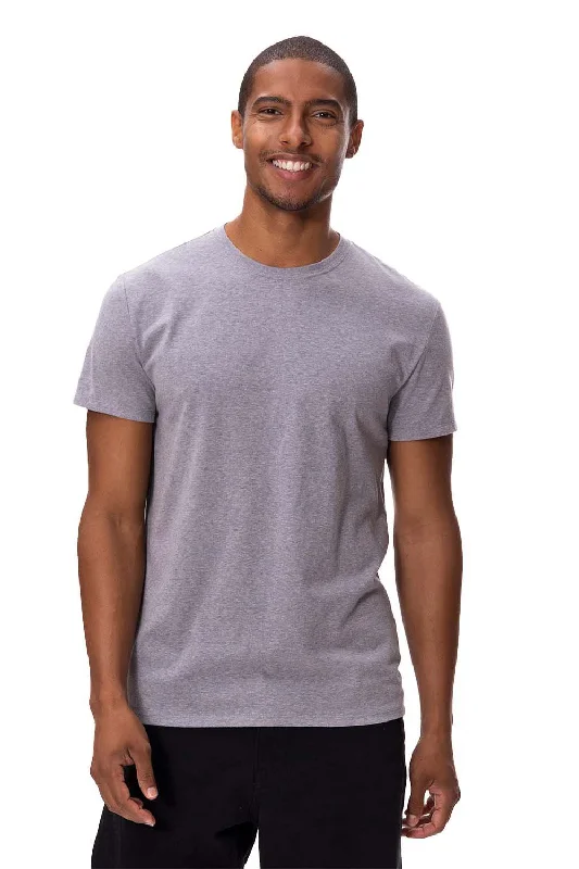 Threadfast Apparel Mens Ultimate Short Sleeve Crewneck T-Shirt - Heather Grey