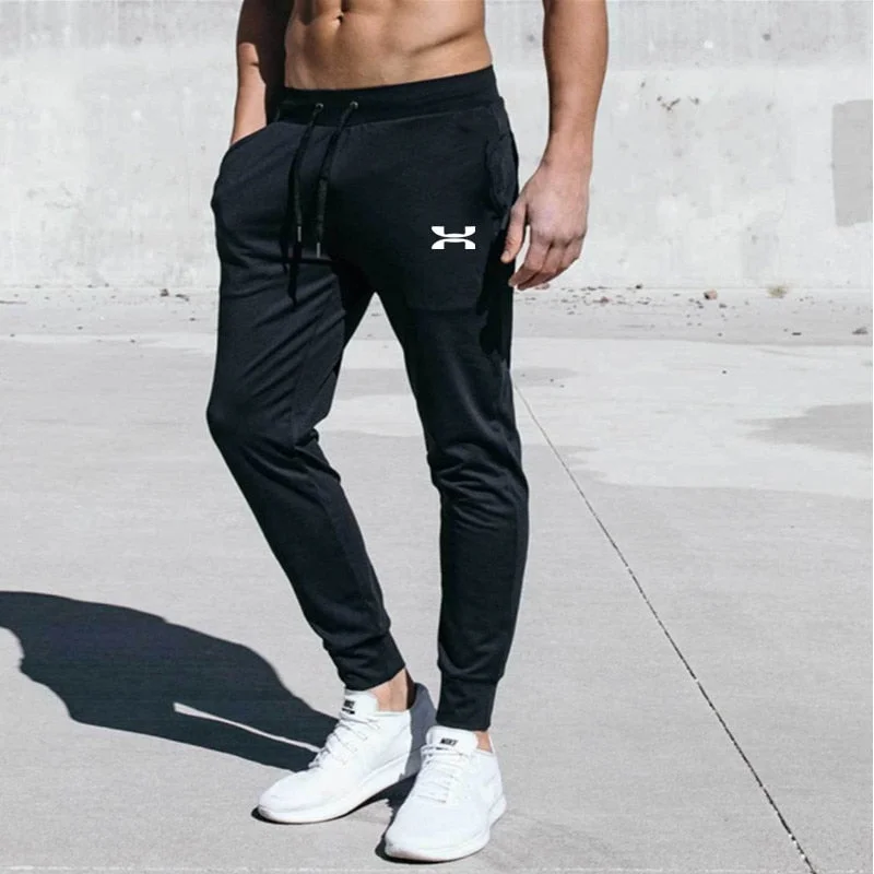 Gyms Black Sweatpants Joggers Skinny Pants Men Casual Trousers Male Fitness Workout Cotton Track Pants  Sportswear