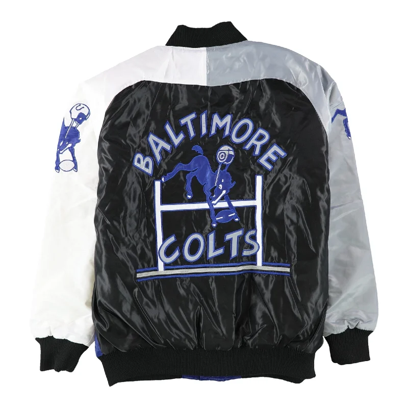 STARTER Mens Baltimore Colts Varsity Jacket, Blue, X-Large