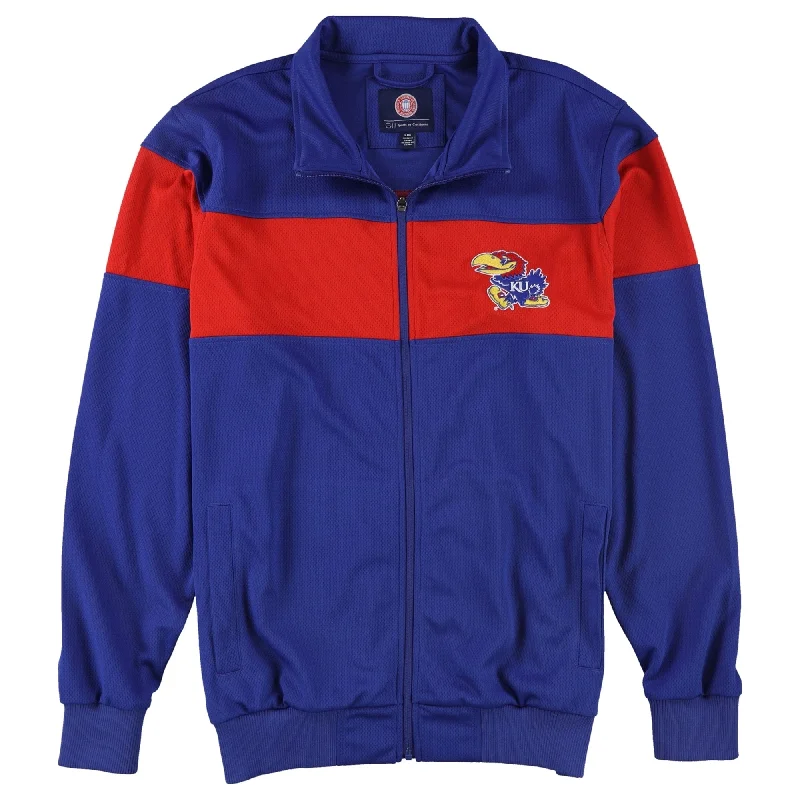 G-III Sports Mens Kansas Jayhawks Jacket, Blue, Large (Regular)