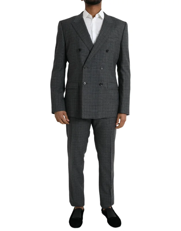 Dolce & Gabbana  Plaid Wool MARTINI Formal 2 Piece Men's Suit