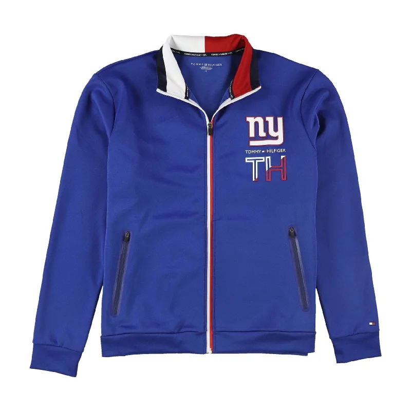 Tommy Hilfiger Mens New York Giants Jacket, Blue, Medium