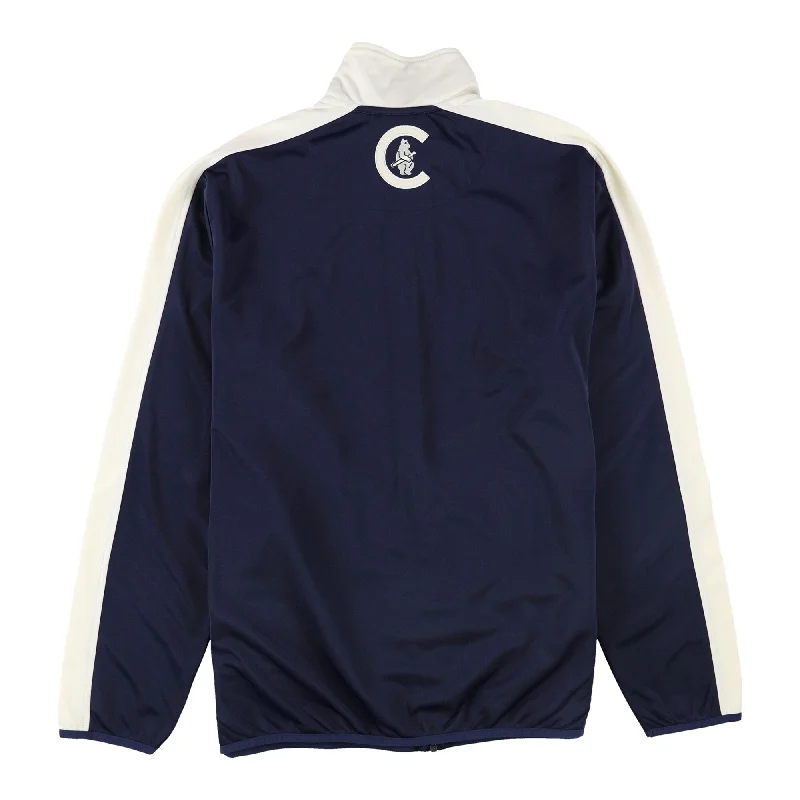 G-III Sports Mens Chicago Cubs Track Jacket, Blue, Large (Regular)