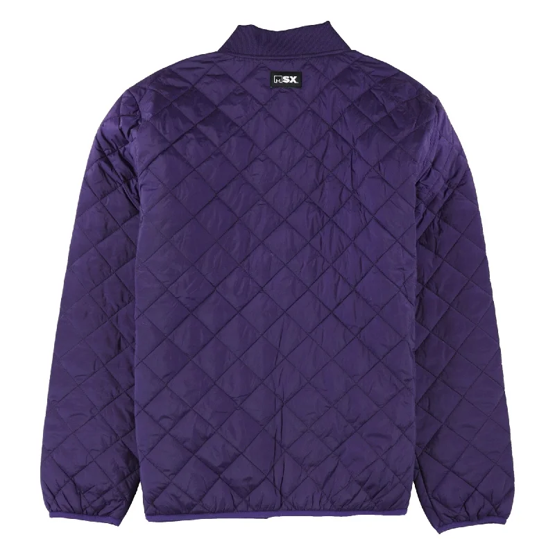 G-III Sports Mens Baltimore Ravens Quilted Jacket, Purple, Large