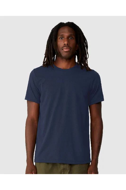 Bella + Canvas Mens EcoMax Short Sleeve Crewneck T-Shirt - Navy Blue