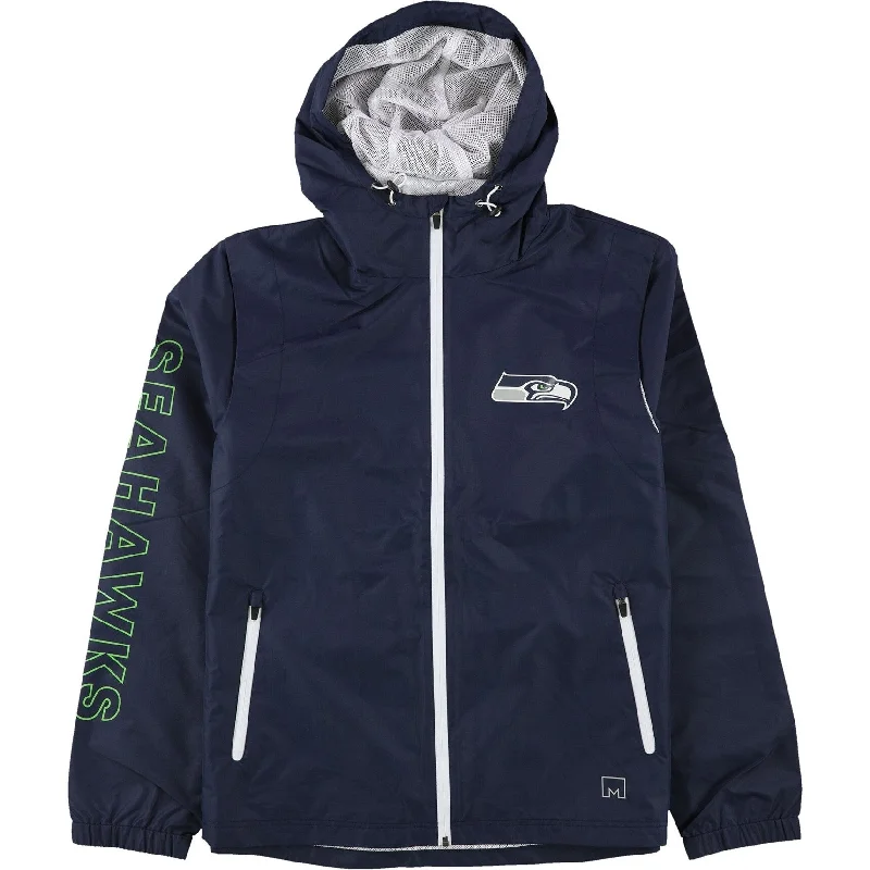 G-III Sports Mens Seattle Seahawks Jacket, Blue, Large