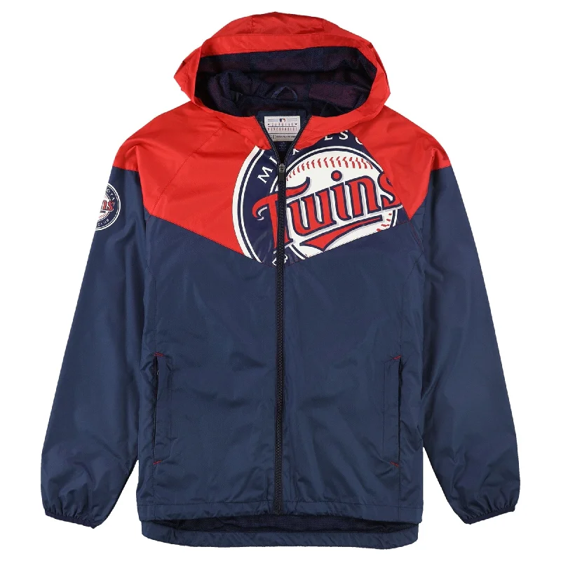 G-III Sports Mens Minnesota Twins Jacket, Blue, Large (Regular)