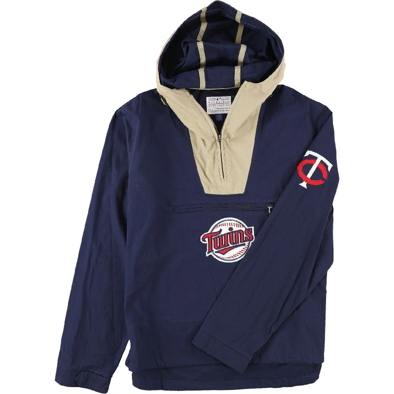 G-III Sports Mens Minnesota Twins Jacket, Blue, Large