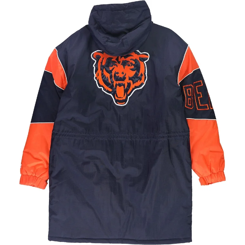 STARTER Mens Chicago Bears Jacket, Blue, Large (Regular)