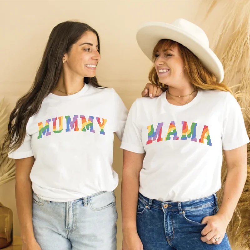 Pride Mummy & Mama Matching White T-Shirts