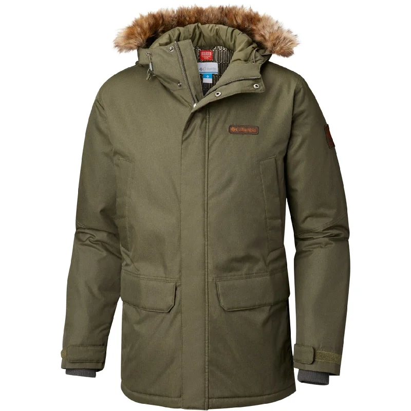 Columbia Mens Pennes Creek Parka Coat, Green, XX-Large