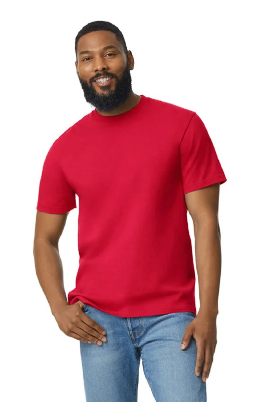 Gildan Mens Softstyle Short Sleeve Crewneck T-Shirt - Red