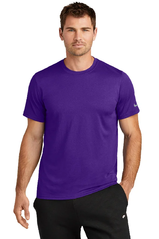 Nike Mens rLegend Dri-Fit Moisture Wicking Short Sleeve Crewneck T-Shirt - Court Purple