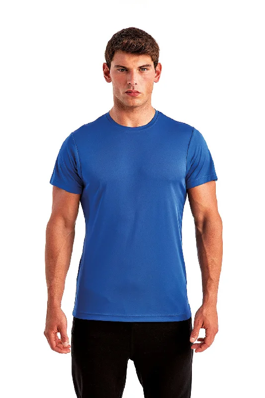 TriDri Mens Moisture Wicking Short Sleeve Crewneck T-Shirt - Royal Blue