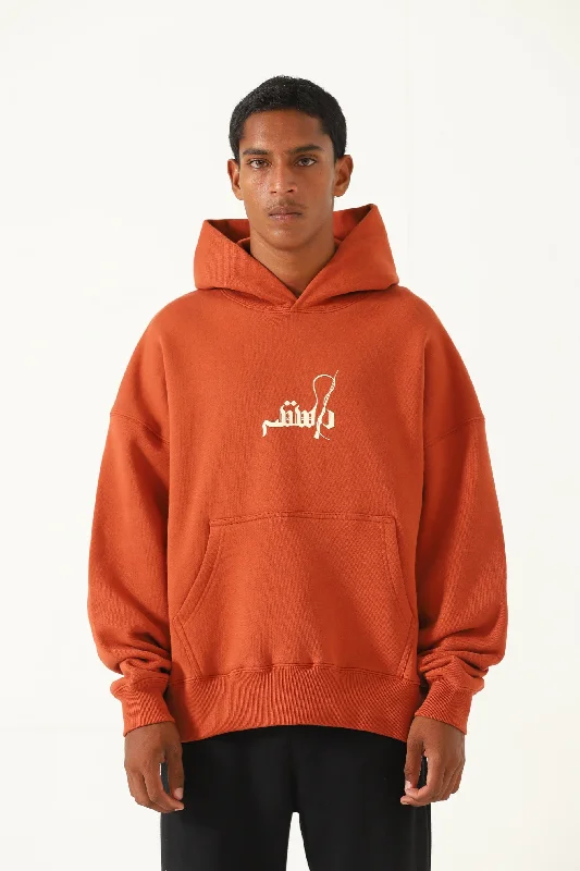 DEEP RUST LOGO HOODIE