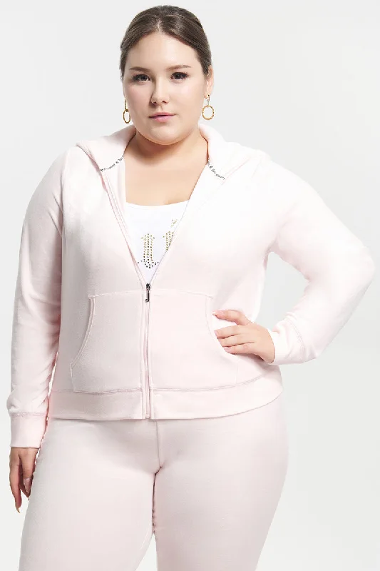 Plus-Size Classic Cotton Velour Hoodie