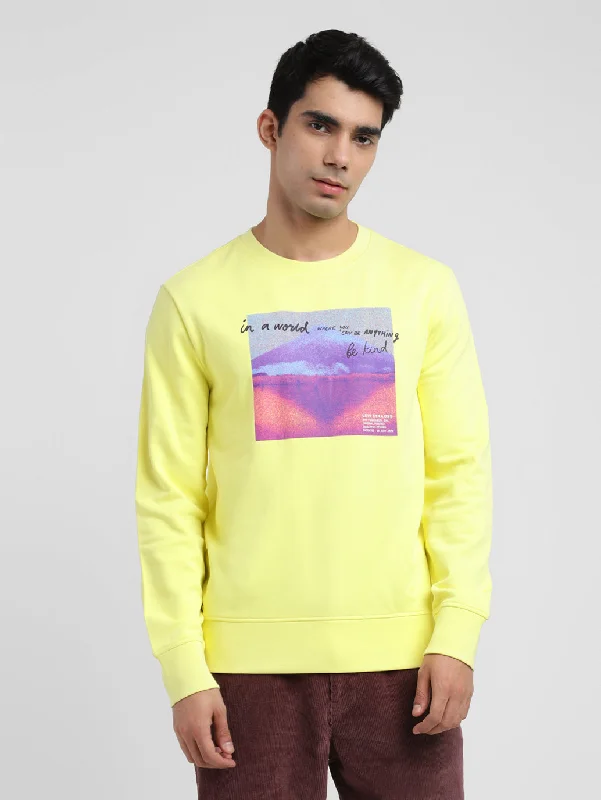 Men's Graphic Print Crew Neck Sweatshirt