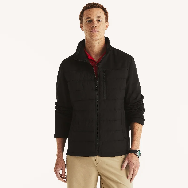 Nautica Mens Mixed Media Jacket