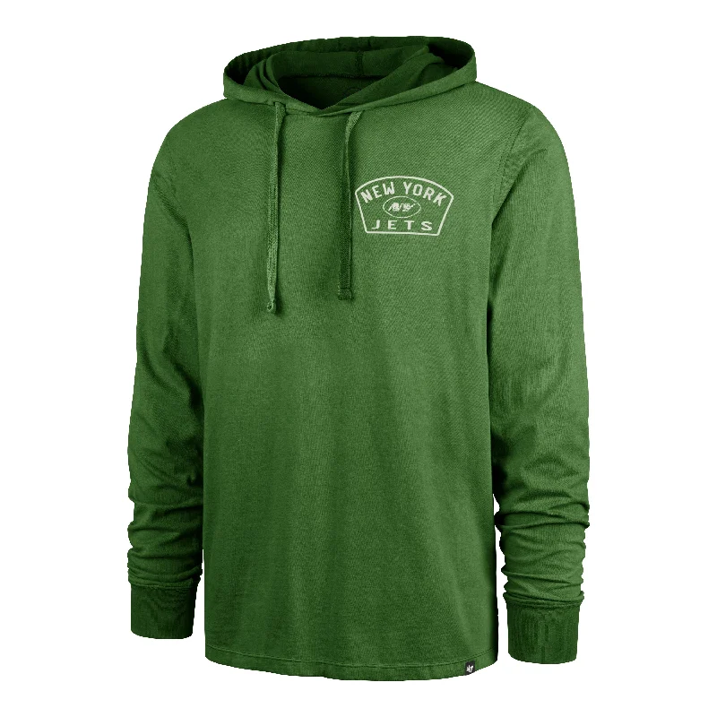 NEW YORK JETS DUSTED OVERHAND '47 RIVER JERSEY HOOD