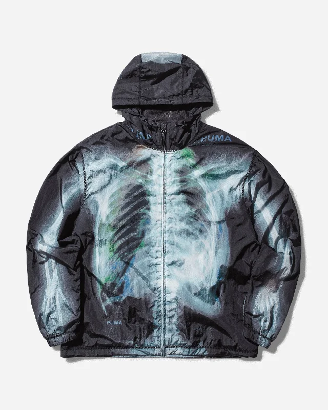 Men's Aries X-Ray Windcheater Jacket Black