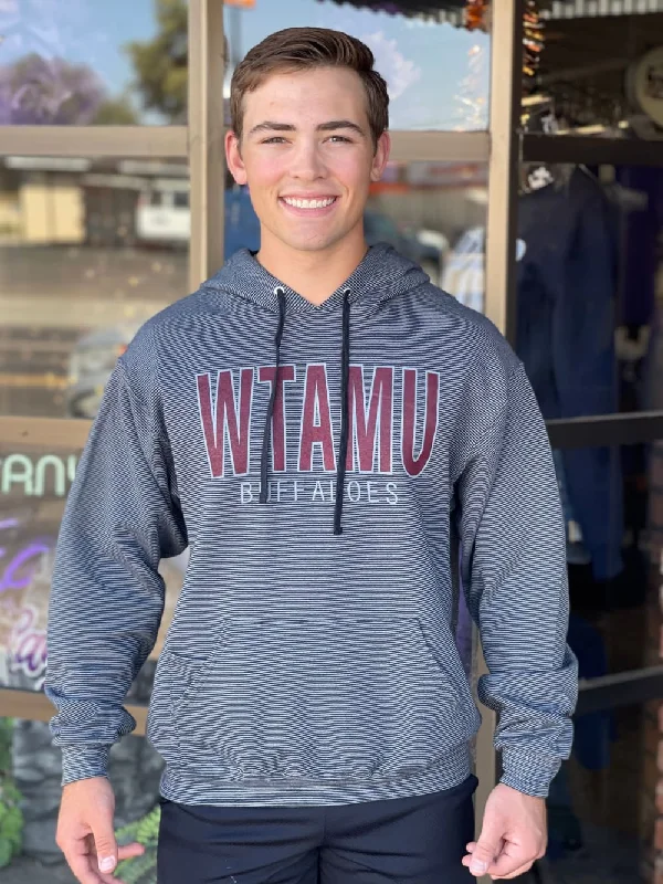 WTAMU Black Pinstripe Hoodie