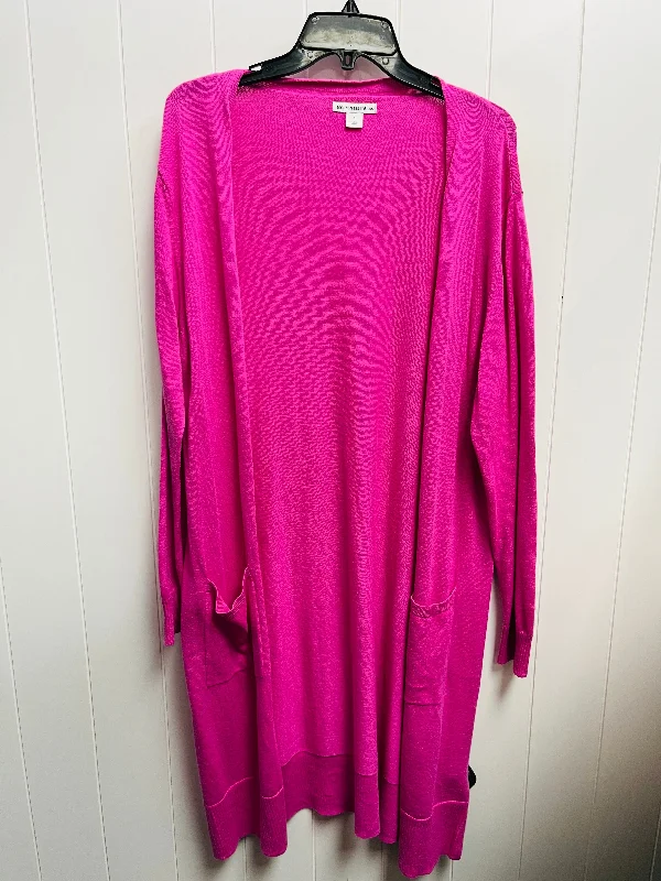 Cardigan By Amazon Essentials In Pink, Size: L