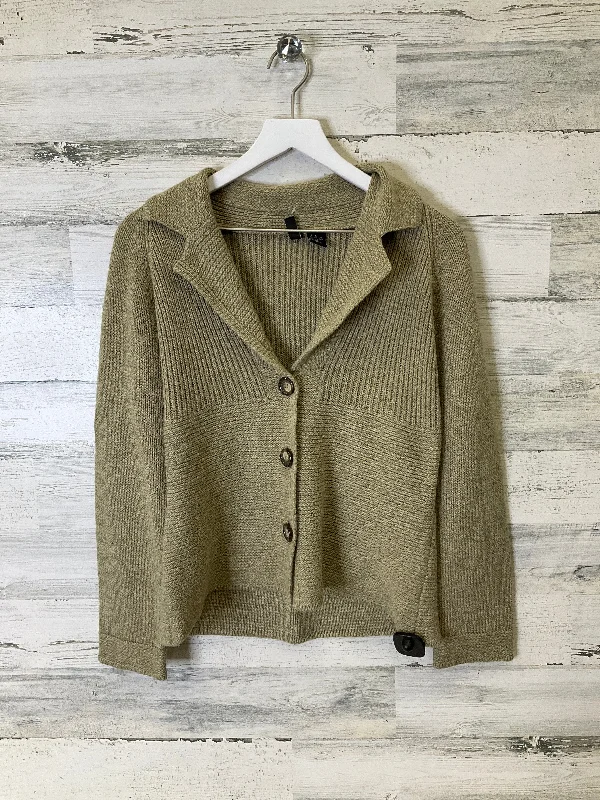 Cardigan By Jason Maxwell In Green, Size: S