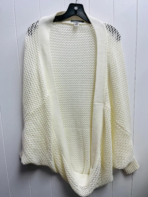 Sweater Cardigan By DEMDACO In Cream, Size: L