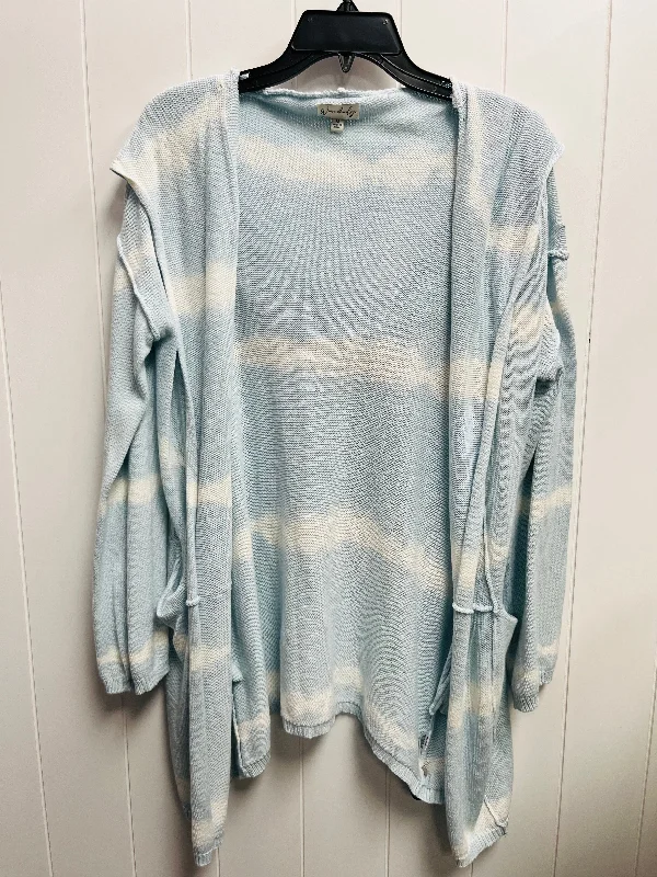 Sweater Cardigan By Wonderly In Blue, Size: M