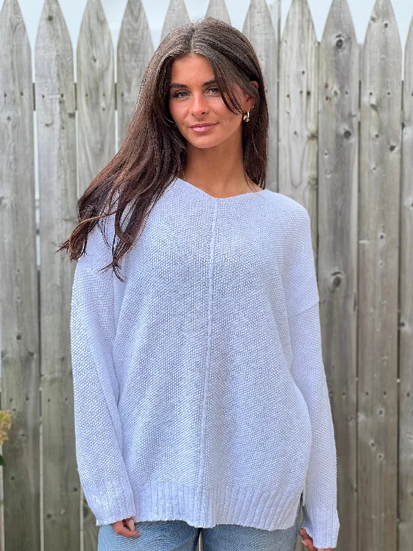 V-Neck Tunic Sweater