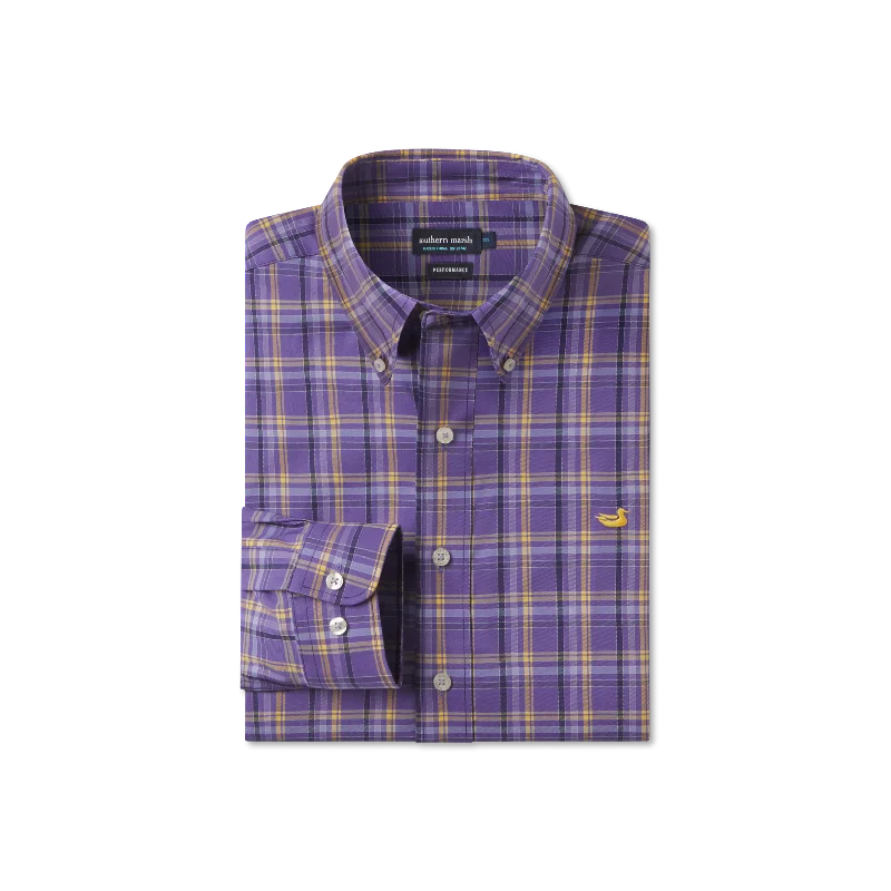 Bristol Performance Plaid Dress Shirt