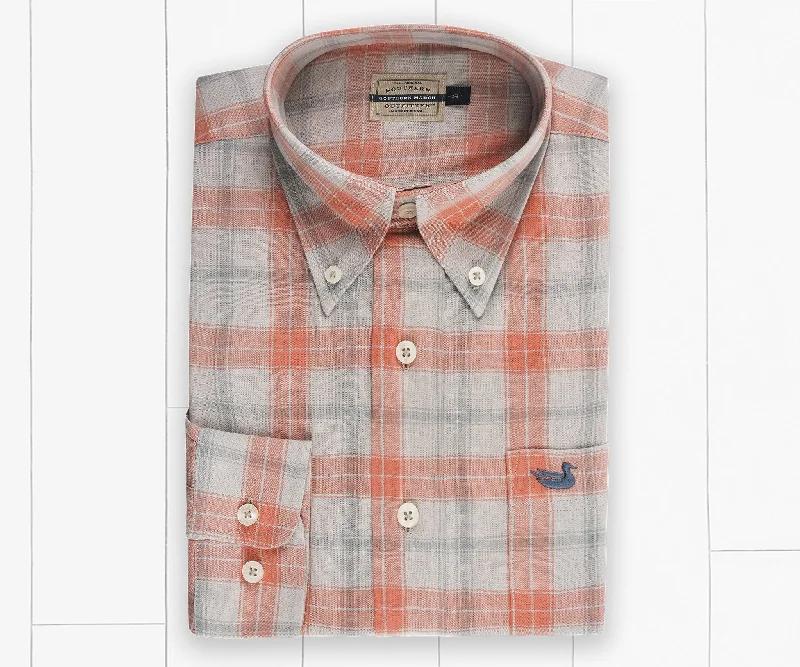 Williamson Relaxed Washed Plaid Dress Shirt