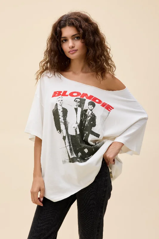 Blondie Self-Titled Off-The-Shoulder OS Tee