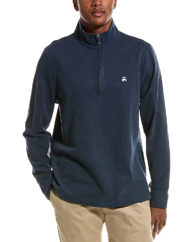 Brooks Brothers Sueded Mock Pullover