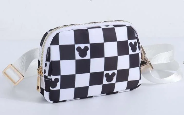 Checkered Mouse Belt Bag