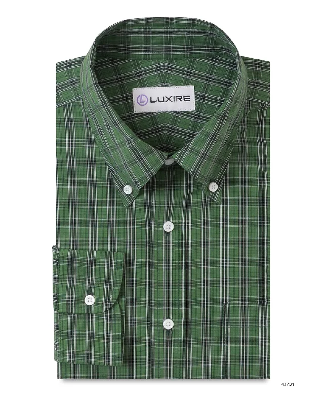 Green Black Tattersall Checks