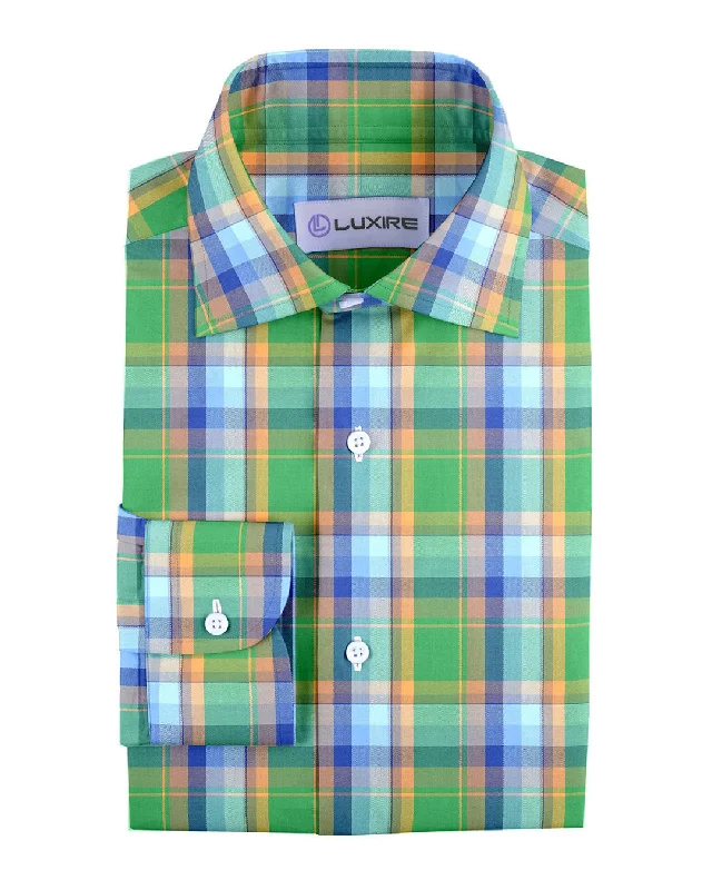 Green Yellow Blue Tartan Checks Twill