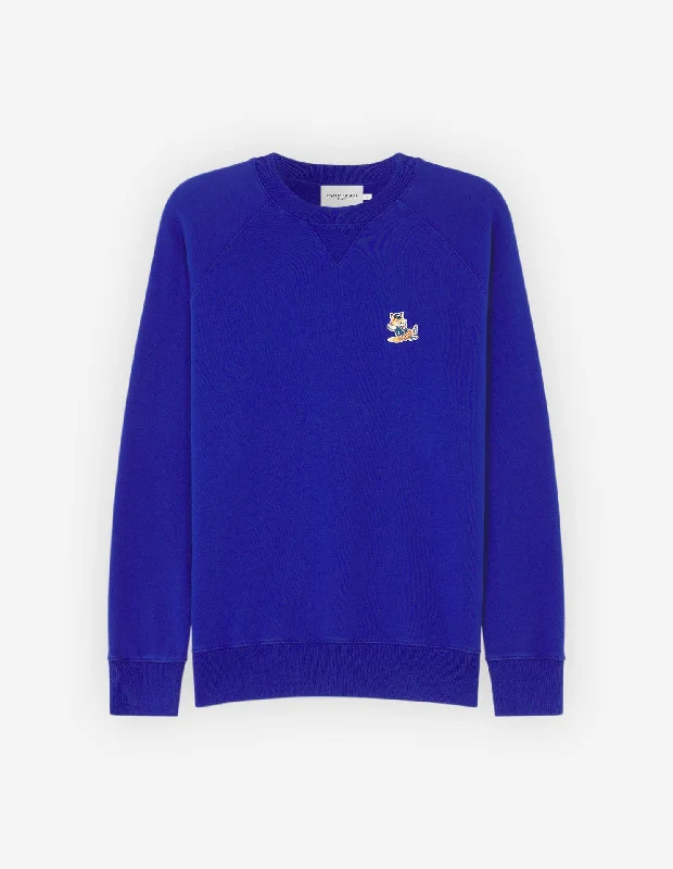 Dressed Fox Patch Classic Sweatshirt Deep Blue