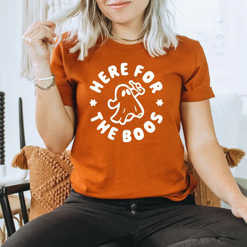 Here For The Boo's Halloween TShirt *UNISEX FIT*