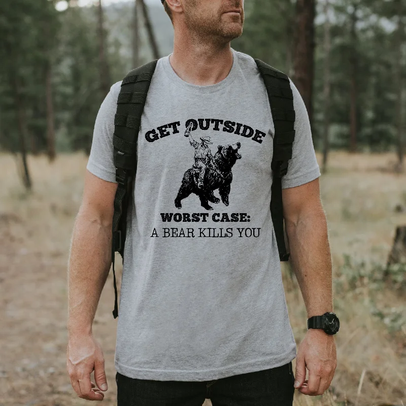 Hilarious Get Outside Bear Shirt TShirt *UNISEX FIT*